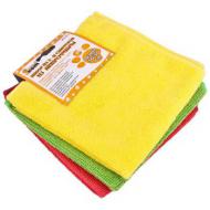 Салфетка микрофибра из 3-х 30x30см Рыжий кот (5/40шт) - 310239