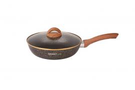 Сковорода АП 26см с/руч стекл/кр Granit ultra black-gold (4шт) - сгбг261а