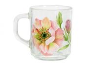 Кружка стекло 200мл Gren tea Акварельные цветы 1335 (20шт) - 1335/48789 Кружка стекло 200мл Gren tea Акварельные цветы 1335 (20шт) - 1335/48789