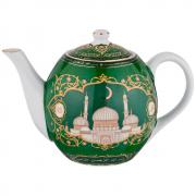Чайник заварочный фарфор 1л Мечеть (18шт) - 86-2303 Чайник заварочный фарфор 1л Мечеть (18шт) - 86-2303