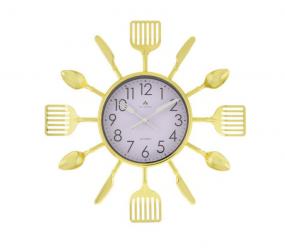 Часы настенные Atlantis квадрат 26х26см (столовые приборы) 105А antique gold xx Часы настенные Atlantis квадрат 26х26см (столовые приборы) 105А antique gold xx