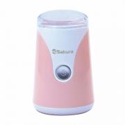 Кофемолка эл 150Вт обьем 50г Sakura бел.пудра (24шт) - SA-6157P Кофемолка эл 150Вт обьем 50г Sakura бел.пудра (24шт) - SA-6157P