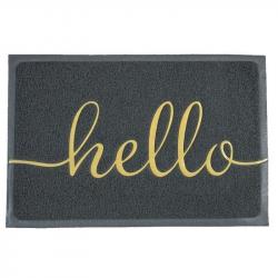 Коврик придверный пористый 50x80см Comеfortе Hello сер. (10шт)