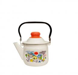 Чайник эмаль 1л с рис (8шт) - М27071/4-Греческая кухня Чайник эмаль 1л с рис (8шт) - М27071/4-Греческая кухня