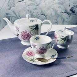 Сервиз чайный костяной фарфор 14 пред 240мл Flowers Lenardi под/уп (3шт) - 205-958 Сервиз чайный костяной фарфор 14 пред 240мл Flowers Lenardi под/уп (3шт) - 205-958