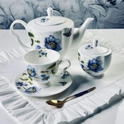 Сервиз чайный костяной фарфор 14 пред 240мл Flowers Lenardi под/уп (3шт) - 205-994 Сервиз чайный костяной фарфор 14 пред 240мл Flowers Lenardi под/уп (3шт) - 205-994