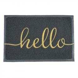 Коврик придверный пористый 60x90см Comеfortе Hello сер. (10шт)