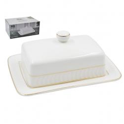 Масленка фарфор 17x13см Lavenir Пломбир (36шт) - GC01-GLBD